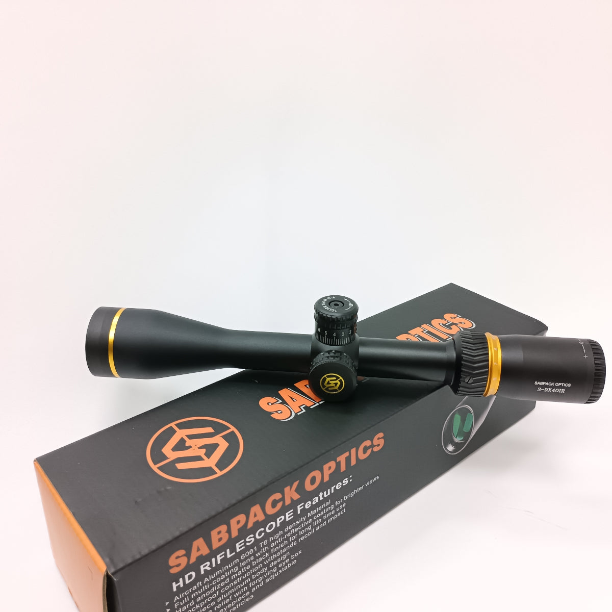 Sabpack riflescope 3-9X40IR compact illumination reticle objective zoom with mounts